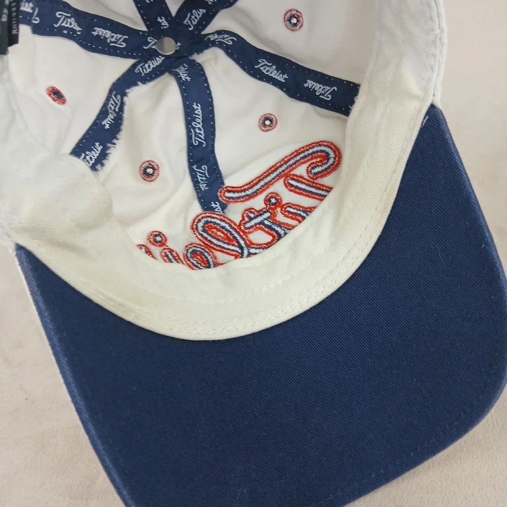 Titleist‎ New Era Cap White Adjustable Canvas Golf